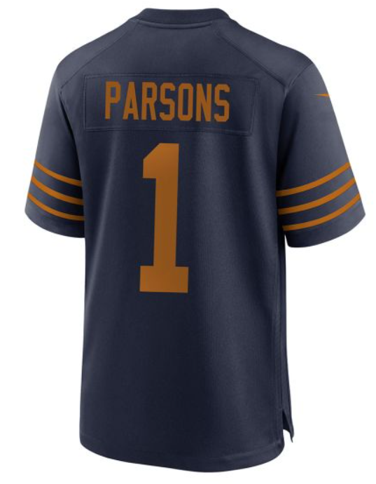 Men 2025 Green Bay Packers #1 Parsons blue Classic Nike game NFL Jersey->green bay packers->NFL Jersey